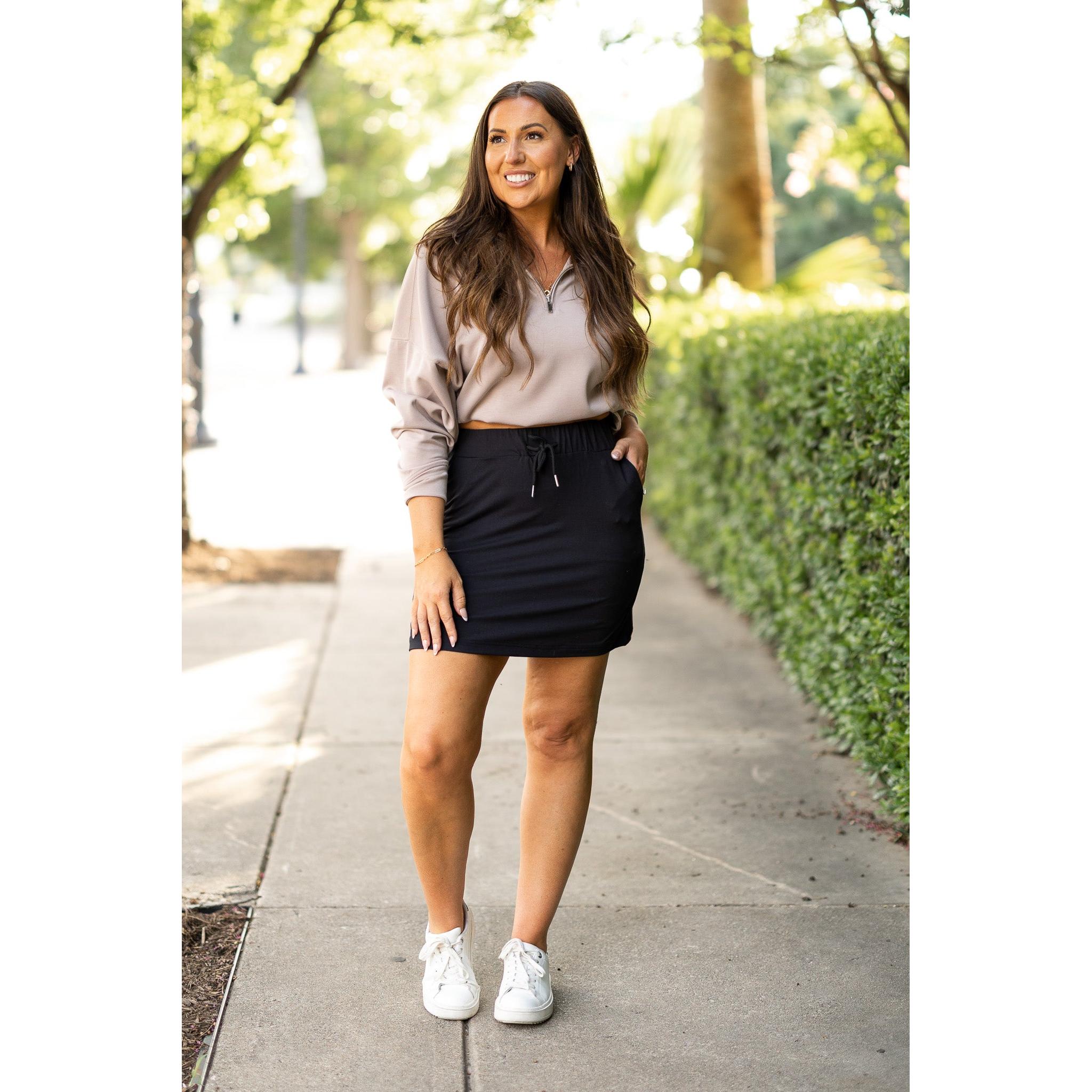 Kristina BLACK Jogger Skirt